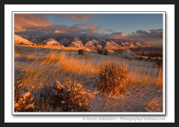 'Pleasant View Sunset' ~ Wasatch Mountains