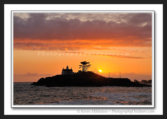 'Sunset at Battery Point' - BP Lighthouse, CA
