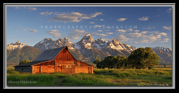 'Morning at the Barn' - Wyoming