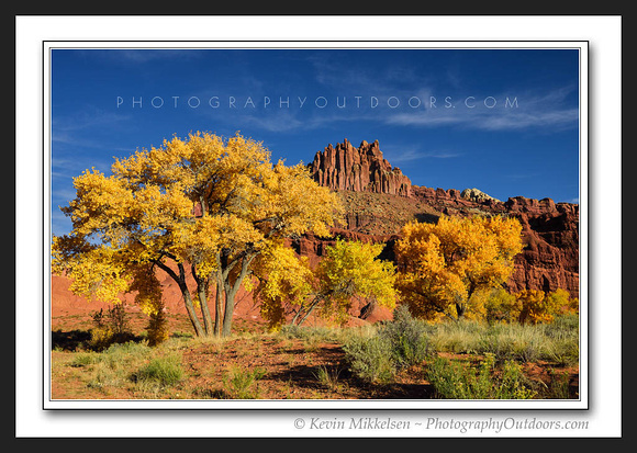 'Fall Color at the Castle' ~ Capitol Reef N.P.