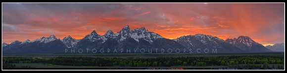 'Teton Range Sunset' ~ Jackson Hole Valley