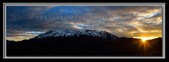 'Snowbasin Sunset' ~ Wasatch Mountains