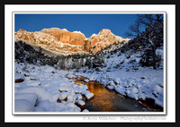 'Frozen Reflection ~ Canyon Junction/Zion
