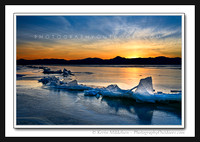 'Frozen Sunset' ~ Utah Lake