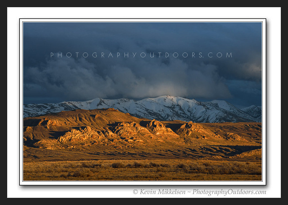 'Cedar Mountain Sunset' ~ Western Desert