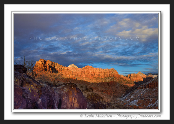 'Red Ledge at Sunset' ~ Zion National Park